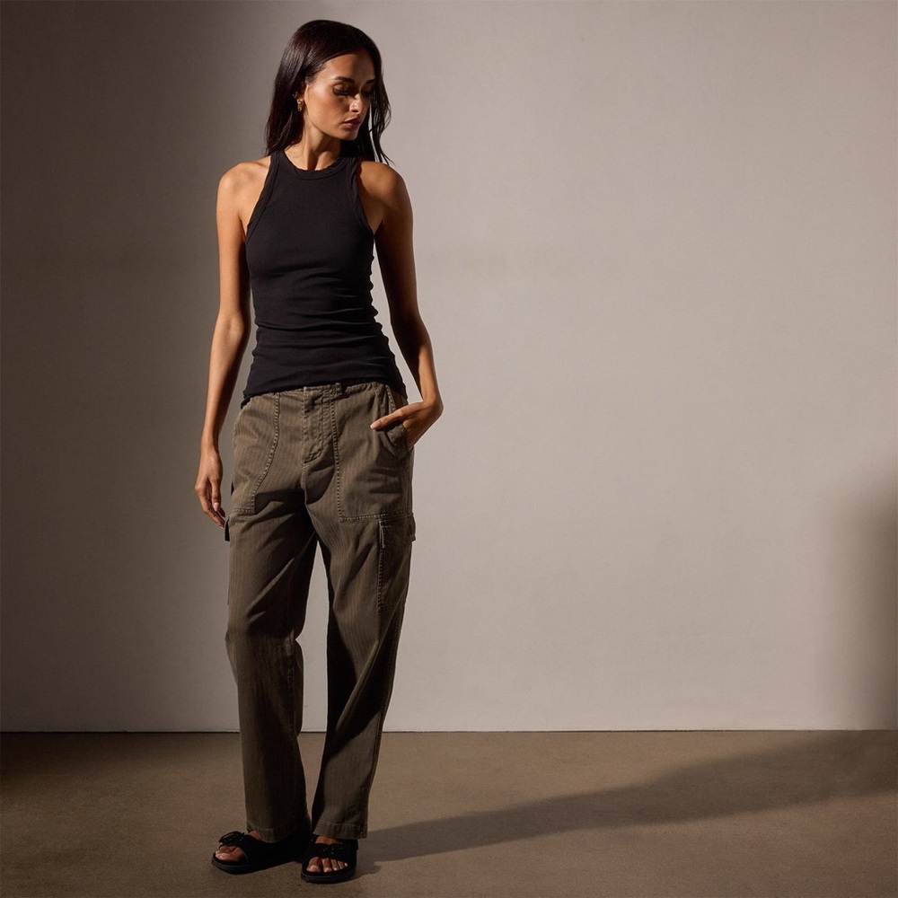 NWT James Perse Charcoal Cotton Tank - Picture 3 of 10